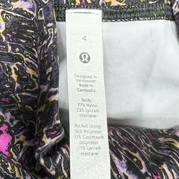 Lululemon Wunder Train Leggings Size 4 Topography Multi High-Rise Athleisure - Picture 11 of 13